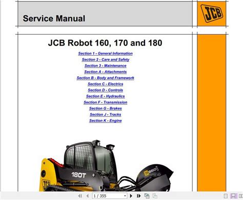 jcb 170 skid steer manual|JCB Skid Steer Loader 160, 160 HF, 170, 170 HF, 180 HF, 108T .